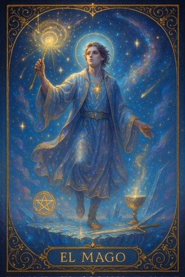 Carta de tarot El Mago en la app MysticMe