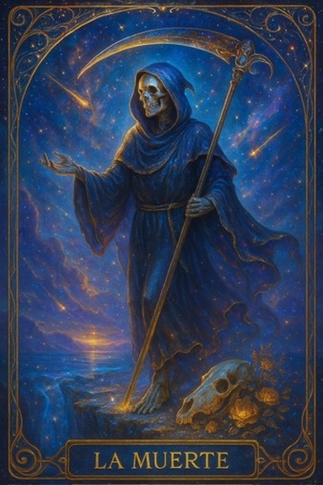 Carta de tarot La Muerte en la app MysticMe